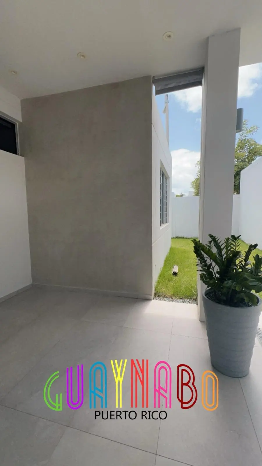 Pared exterior en cemento pulido en Guaynabo Puerto Rico